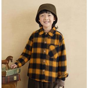 ネルシャツ 長袖シャツ ベビー キッズ 子供 ...の詳細画像1