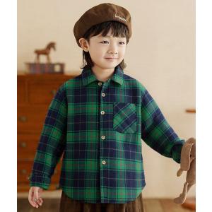 ネルシャツ 長袖シャツ ベビー キッズ 子供 ...の詳細画像3
