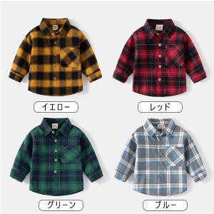 ネルシャツ 長袖シャツ ベビー キッズ 子供 ...の詳細画像5