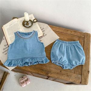 デニム セットアップ ロンパース ベビー服 キ...の詳細画像2