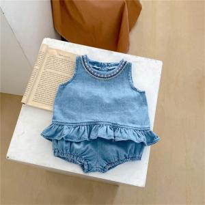 デニム セットアップ ロンパース ベビー服 キ...の詳細画像4