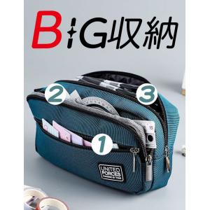 筆箱 ペンケース 大容量 仕切り 三層式収納 ...の詳細画像4