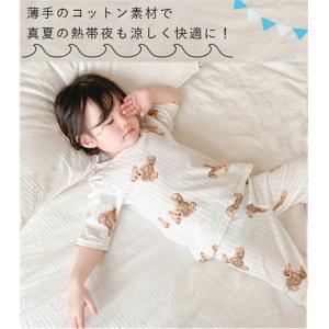 パジャマ キッズ ベビー 7分丈 トップス パ...の詳細画像2