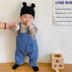デニムサロペット デニムロンパース ベビー服 ...の詳細画像1