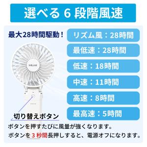 ハンディファン 5200mAh ハンディ扇風機...の詳細画像2