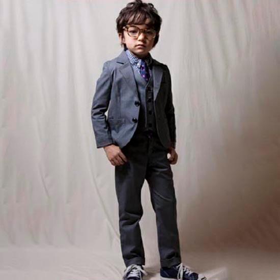 入学式 フォーマルスーツ 子供服 inherit jacket suit グレー 130cm-150...