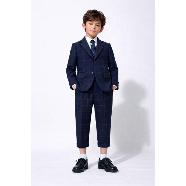 入学式 男の子 スーツ 子供服 キッズ フォーマル 130 140  150 日本製 ウインドペンテ...