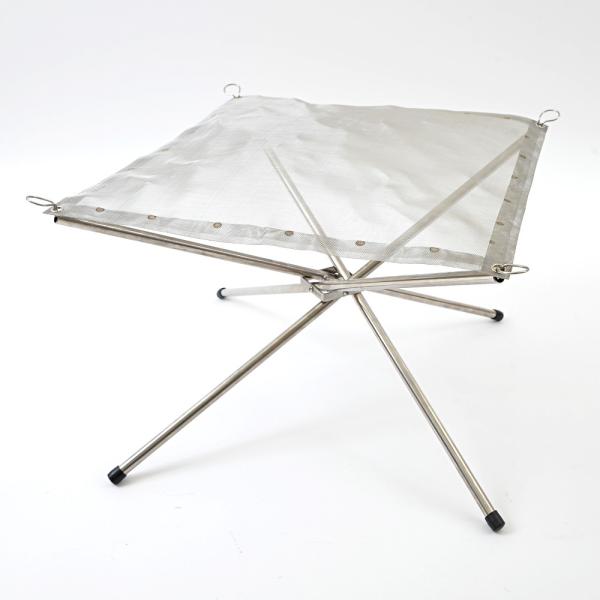 メッシュファイアスタンド 焚火台 キャリングケース付