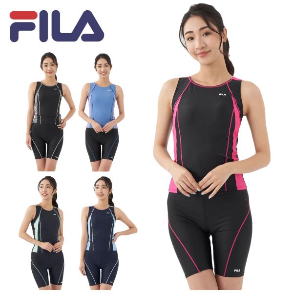 FILA フィラ レディース フィットネス 水着 ウェア 2点セット めくれ防止 313201 31...