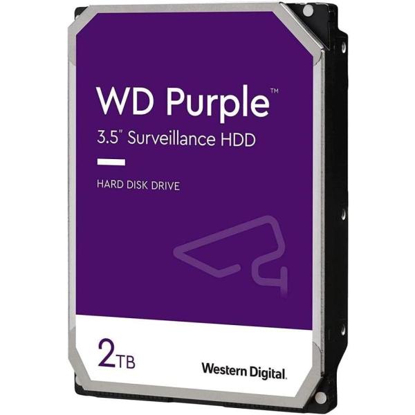 パソコン ハードディスク 2TB WD パープル 監視 内蔵ハードドライブ HDD - SATA 6...