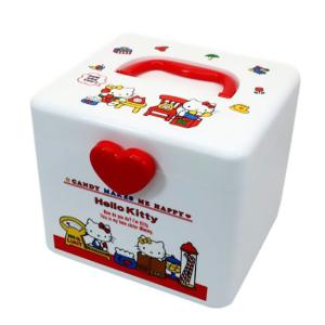 キャラクターグッズ サンリオ ハローキティ キティ 持ち手付きボックス 収納ボックス 救急箱 ツールボックス 仕切り付き 収納ケース Mサイズ
