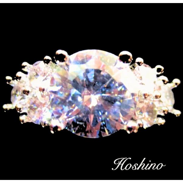 ブリリアント sona ダイヤモンド　シルバー　プラチナ コーティング　リング