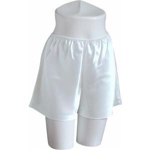 100％シルク　タップパンツ（ホワイトパール）