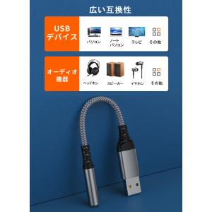 【USBをイヤホンに変換 通話可能】PC パソ...の詳細画像2