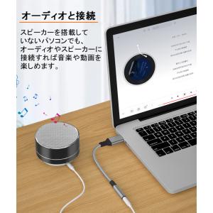 【USBをイヤホンに変換 通話可能】PC パソ...の詳細画像4