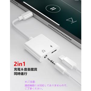 iPhone イヤホン 変換アダプター 3.5...の詳細画像1