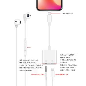 通話可能 iPhone イヤホン 変換アダプタ...の詳細画像4