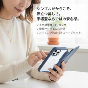 【PUレザー&背面クリア】iPhone...の詳細画像2