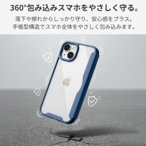 【PUレザー&背面クリア】iPhone...の詳細画像5