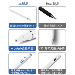 多機種対応 タッチペン iPad ペンシル i...の詳細画像3