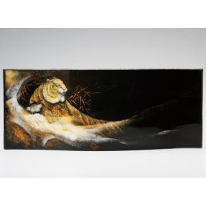 越前塗　虎 パネル　1個