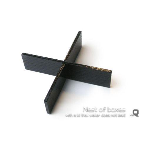 シンプルスクエア　密閉蓋付き重箱専用 十字仕切り 黒 /重箱とあわせてご購入なら660円（税込）