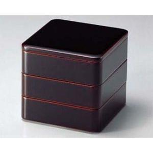 重箱 越前塗 65隅丸三段重 溜内朱 : 漆器久太郎 - 通販 - Yahoo