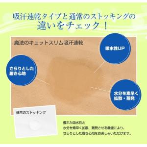 夏用 吸汗速乾 着圧ストッキング 弾性ストッキ...の詳細画像3