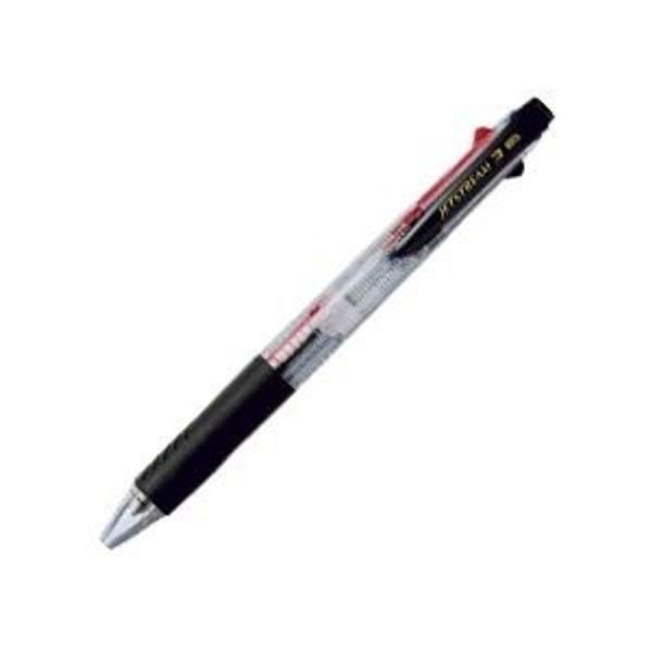 文房具 ジェットストリーム 油性ボールペン 3色 1.0mm 軸色:透明 インク:黒・赤・青 ×20...