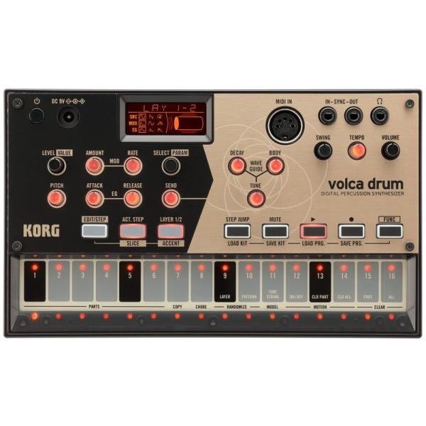 楽器・音響機器 KORG デジタル パーカッション シンセサイザー volca drum リズムマシ...