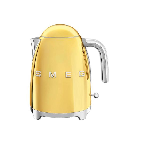 日本正規品SMEG スメッグ 電気ケトル (1.7L) (ゴールド)