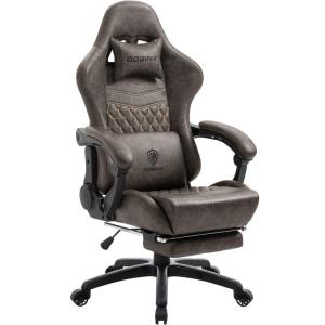 Dowinx ゲーミングチェア オフィスチェア パソコンチェア PC チェア 椅子 腰の振動機能 新開発炭素繊維レザー 人間工学 伸縮可能の｜qualityfactory
