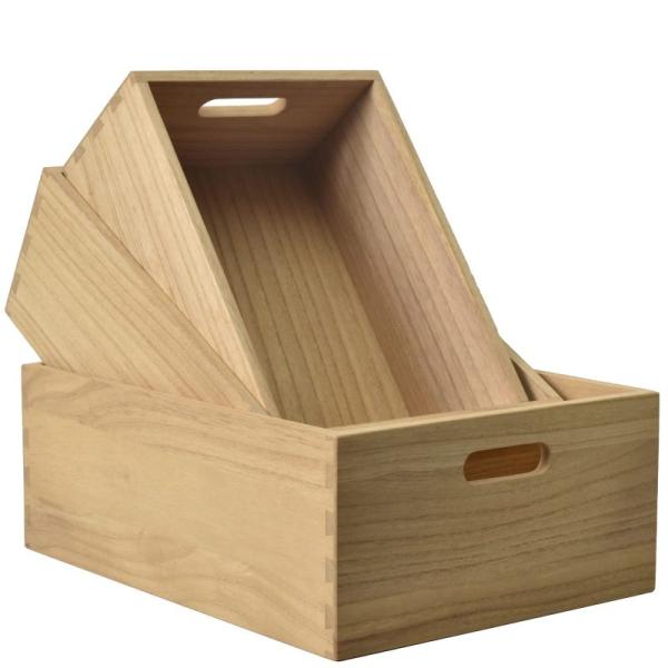 KIRIGEN 木箱収納 収納 ボックス 木製 3本セット ワイン木箱 キューブ おしゃれ 本箱 完...