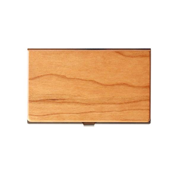 +LUMBER by Hacoa CARD CASE 重厚感のあるステンレス素材と銘木をあわせた木製...