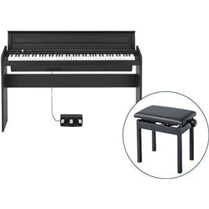 純正高低自在イス PC-300 セット KORG/コルグ LP-180 BK 電子ピアノ ブラック