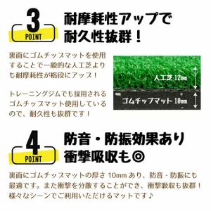 人工芝マット 50cm × 100cm H2....の詳細画像3