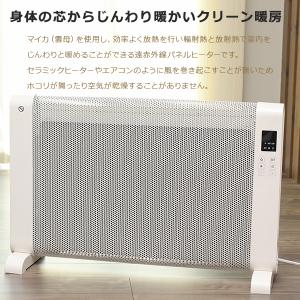 ヒーター パネルヒーター 足元 遠赤外線パネル...の詳細画像1