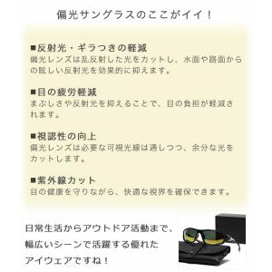 サングラス メンズ レディース uvカット 偏...の詳細画像1