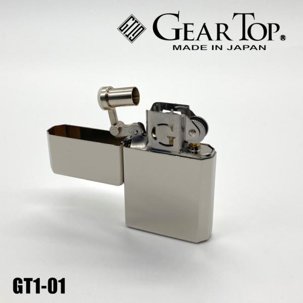GEAR TOP ギアトップ オイルライター GT1-01 ニッケルミラー  喫煙具 日本製 タバコ...