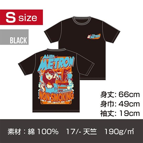 メトロン星人プリントT-シャツ/ブラック　Sサイズ