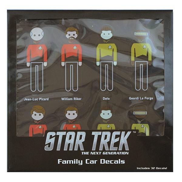 スタートレック TNG ファミリーカー デカール