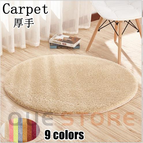ラグ カーペット ラウンド 洗える 厚手 絨毯 円形 フェイクラムウール ラグマット 丸 床冷え対策...