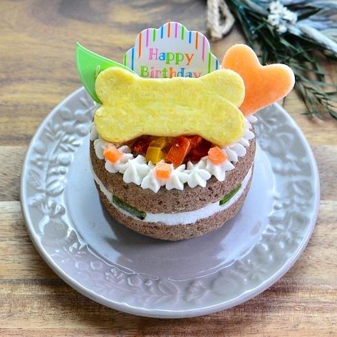 【あす楽】犬用ケーキ 誕生日ケーキ 馬肉のケーキ 可愛いプレート付(名入れ不可、即日発送可能) グル...