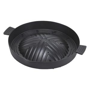 パール金属 深型ジンギスカン鍋27cm スプラウト 鉄鋳物製 （ 鉄板 鉄