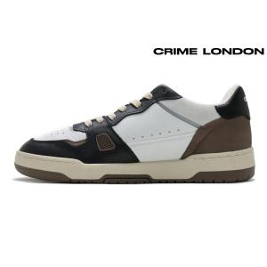 クライムロンドン / CRIME LONDON メンズ スニーカー 18301aa6 オフコート OG ブラックホワイト イタリア製｜queen-classico