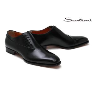 サントーニ / Santoni メンズ ドレスシューズ b69b bk サイドレース ブラック イタリア製｜queen-classico
