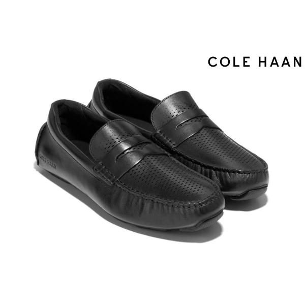 コールハーン メンズ カジュアルシューズ グランドレーザー ペニードライバー ブラック/ブラック C...