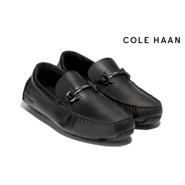 コールハーン メンズ カジュアルシューズ グランド レーザービットドライバー ブラックブラック CO...
