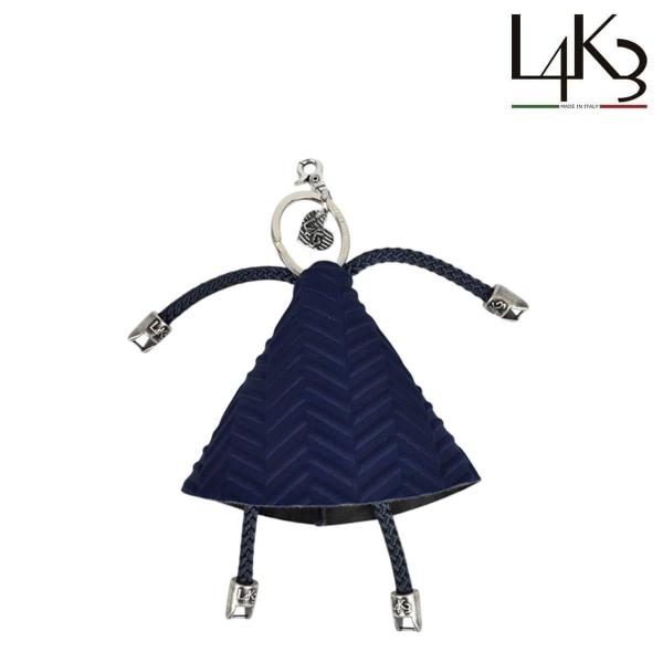 レーク 革小物 ベビードールチャーム ネイビー イタリア製 L4K3 dlm-5001