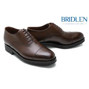 BRIDLEN メンズ ドレスシューズ ストレートチップ ダークブラウン ブリドレン gty-100dbr｜queen-classico